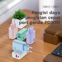 Gambar KIVEE SBY KV-AE107 Kepala Charger Fast charging 30W  Type C & USB dari Kivee Authorized Surabaya undefined 5 Tokopedia
