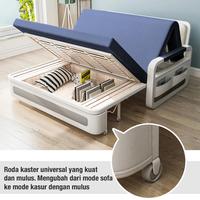 Gambar Sofa Bed Multifungsi Minimalis / Kursi Sofa Ranjang Lipat Berkualitas - Cokelat 100cm dari grosir indo javanesia undefined 5 Tokopedia