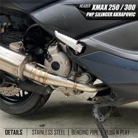 Gambar Header knalpot Yamaha xmax 250 pnp knalpot Akrapovic original - warna biru, XMAX OLD dari Smoke Muffler undefined 2 Tokopedia