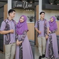 Gambar Gamis Couple/Gamis Batik Modern Kombinasi Baju TERLARIS - AVIA MAUVE, GAMIS M KOKO L dari BATIK TRENDI_NEW undefined 3 Tokopedia