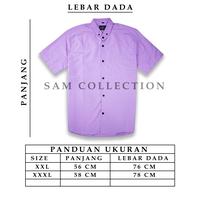 Gambar SAM - Kemeja Polos Lilak Ungu Lengan panjang Pendek Slimfit Premium - pdk lilak, M dari Rosebrang.id undefined 4 Tokopedia