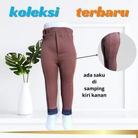 Gambar Celana Legging Panjang Anak Perempuan Murah polos usia 3 4 5 tahun - Hitam, NO.2 dari SAHDA_STORE undefined 5 Tokopedia