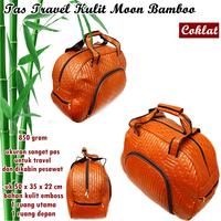 Gambar Tas Travel Besar Kulit Moon Bamboo - Peach dari GLORYS GLORIA SHOP undefined 3 Tokopedia