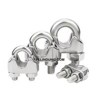 Gambar Klem Kawat Seling Stainless Steel Clamp Penjepit Tali Sling Kuku Macan - M5 dari Alat Teknik Agnes Citra undefined 1 Tokopedia