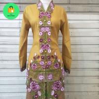 Gambar Atasan kebaya encim motif bunga mawar modis store - Hijau, 5L dari Modis store02 undefined 4 Tokopedia
