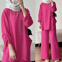 Gambar Raisa One Set Lengan Panjang Crinkle Airflow Daily Set Terbaru Setelan - Milo dari toko ozan124 undefined 3 Tokopedia