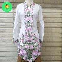 Gambar Atasan kebaya encim motif bunga mawar modis store - Hijau, 5L dari Modis store02 undefined 1 Tokopedia