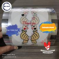 Gambar PLASTIK LID CUP SEALER MOTIF THANKYOU /  2 TANGAN isi 1000 & 1200 CUP - 2 TANGAN, 1000 Cup dari ACC DEPOK undefined 1 Tokopedia