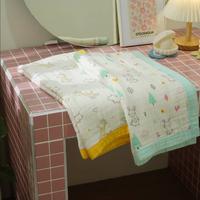 Gambar [PELUK SI KECIL] Kintakun Baby Selimut Bayi Halus Lembut Muslin Baby Blanket 110x110 cm - Blue dari Peluk si Kecil undefined 1 Tokopedia