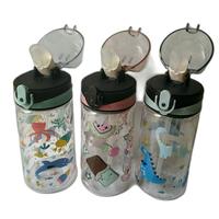 Gambar Botol Minum Anak Motif Lucu 500 ml + Sedotan Bottles - Biru Muda dari Cemara Homecare undefined 1 Tokopedia