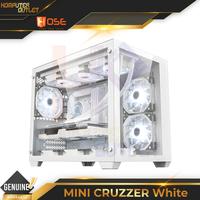 Gambar Case Hose MINI Cruzzer White Dual Chamber M-ATX Casing Tempered Glass dari Komputeroutlet undefined 2 Tokopedia