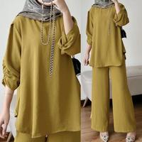 Gambar Raisa One Set Lengan Panjang Crinkle Airflow Daily Set Terbaru Setelan - Milo dari toko ozan124 undefined 1 Tokopedia