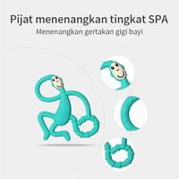 Gambar Monkey Teether Silicone Silikon Teether Bayi Bentuk Monyet - PInk dari Haiku Official Store undefined 3 Tokopedia