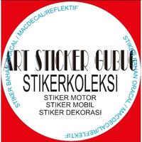 Gambar stiker cuting kaligrafi stikermobil - Putih dari Art Stiker Gubug undefined 3 Tokopedia