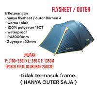 Gambar Outer Tenda Berkualitas / Flysheet Tenda Borneo 4 / Inner Borneo 4 - Inner Orange dari grosir indo javanesia undefined 1 Tokopedia