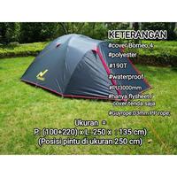 Gambar Outer Tenda Berkualitas / Flysheet Tenda Borneo 4 / Inner Borneo 4 - Inner Orange dari grosir indo javanesia undefined 2 Tokopedia
