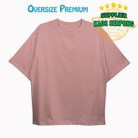 Gambar Kaos Pria Kaos Wanita Baju Distro T shirt Oversize Polos Premium - Pink, M dari Supplier Kaos Serpong undefined 5 Tokopedia