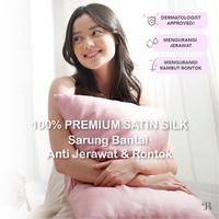 Gambar Sarung Bantal PREMIUM Satin Silk The Rituale | Satin Silk Pillowcase - Sage  dari The Rituale undefined 3 Tokopedia