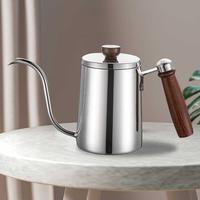 Gambar Teko Kopi Leher Angsa Gooseneck Pour Over Drip Kettle 600ml - Silver dari BudgetGadget undefined 4 Tokopedia