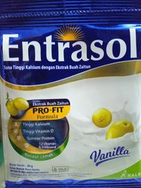 Gambar ENTRASOL SACHET 22 GRAM - SUSU COKLAT BUBUK ( PRO-FIT) dari Nurani farma store undefined 1 Tokopedia