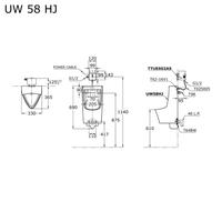 Gambar Urinal Toto UW58HJ / Urinoir Toto UW 58 HJ Body Only Tanpa Sensor dari CAHAYA MAKMUR REJEKI undefined 3 Tokopedia