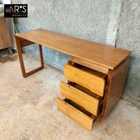 Gambar meja belajar anak, meja kantor minimalis modern kayu jati dari arisfurniturejepara undefined 4 Tokopedia