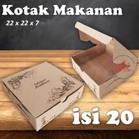 Gambar Box Kardus Makanan Box Kue Tempat Nasi Motif UK 22x22x7 dari SARANA KEMASAN undefined 1 Tokopedia