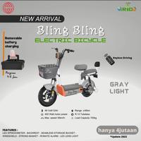 Gambar Sepeda Listrik e-Ride Bling Bling Electric Bike eRide - Hijau dari Distributor Pipa PVC undefined 1 Tokopedia