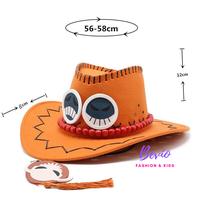 Gambar Topi monkey d. luffy One Piece Ace Dewasa Anime Anak Cosplay Cowboy - Monkey D Luffy dari Bevio Fashion undefined 4 Tokopedia