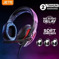 Gambar HEADPHONE GAMING JETE-X G3 WARNA MERAH dari techno333 undefined 1 Tokopedia