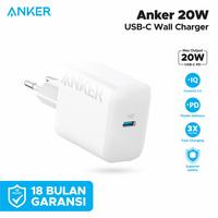 Gambar Adapter Anker Nano Wall Charger PowerPort 20W Fast Charger - Adaptor 1 Port, Putih dari Pasific Place undefined 2 Tokopedia