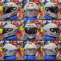 Gambar PAKET Helm NJS ZX-1 Paket Lengkap Helm Visor Spoiler Paket Ganteng NJS - SILVER STEEL, L dari Helm Mart 88 MOTOVERSE undefined 3 Tokopedia