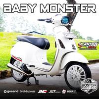 Gambar Knalpot Shijiro Baby Monster Vespa Sprint Primavera LX S 3V IGET dari Boston Motoshop undefined 5 Tokopedia