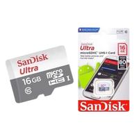 Gambar (4Pcs) Sandisk Ultra Micro SD 16GB 80Mbps CLASS 10 MicroSDHC dari Cemara Mas Indah undefined 4 Tokopedia