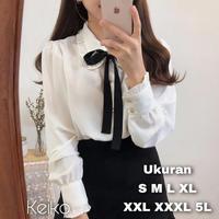 Gambar Terbaru Keiko Blouse Big Size Un Size S M L XL 2XL 3XL 4XL XXL XXXL - Brown, S dari JAJANG SELLER undefined 1 Tokopedia