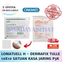 Gambar DERMAFIX TULLE - LOMATUELL H Kassa Jaring 10x10cm Satuan Anti Bakteri - LOMATUEL dari BioLife.id undefined 1 Tokopedia