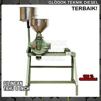 Gambar Mesin Gilingan Tahu 6 Inch + Engine Penggiling Giling Kedelai Tahu 6" - +Dinamo 1 HP dari Glodok Diesel undefined 4 Tokopedia