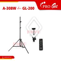 Gambar LED Bi-Color Diamond Ring Light Pro One A-30BW dan Light Stand GL-200 dari Foyu Photo Jakarta undefined 5 Tokopedia