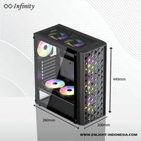 Gambar Casing Komputer Infinity Medusa V2 ATX USB Type C / Type A | Case PC - USB Type A dari Bora Tech IT undefined 2 Tokopedia