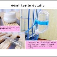 Gambar Botol Minum Air Hewan Peliharaan Kecil 60 Ml / Botol Minum Hamster dari Y - Petshop undefined 3 Tokopedia