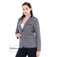 Gambar jas blazer wanita/blazer wanita casual - Abu-abu, M dari Believer_official undefined 1 Tokopedia