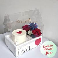 Gambar Kotak Bunga Box Bunga Kotak Kue Cake Mika Korea dari kadoplus undefined 3 Tokopedia