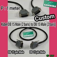 Gambar Kabel DB 15 pin Male (2 baris) to DB 15 pin Male (2 baris) dari Sanwira cable undefined 1 Tokopedia