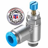 Gambar FESTO GRLA-1/8-QS-8-RS-D ONE WAY FLOW CONTROL VALVE - SPEED CONTROL dari GLOBAL TEKNIK CIBADAK undefined 1 Tokopedia