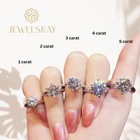 Gambar Cincin Kawin Gaia Ring Moissanite Solitaire Wedding Tunangan Big Karat - Tanpa Gift, 2 Carat dari Luxoela undefined 4 Tokopedia