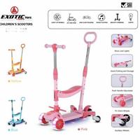Gambar Scooter Skuter Otoped Duduk Anak Ada Dorongan EXOTIC - Orange dari Timothy Bike Store undefined 2 Tokopedia