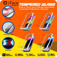Gambar iFace Compatible For iPhone 14 Plus 14 Pro Max Tempered Glass Screen Protector Kit - 14/13/13 Pro dari Patchworks-OfficialStore undefined 1 Tokopedia