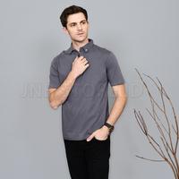 Gambar Kaos Pria Kerah Lengan Pendek Hitam Polos Resleting Cotton Distro - Putih, XL dari JNB Store ID undefined 3 Tokopedia