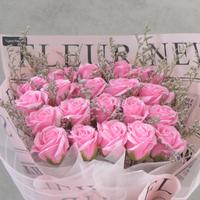 Gambar Tujiro Fleur Valencia Soap Flower Bouquet, Kado Buket Bunga Mawar Pink dari Fleur by Tujiro undefined 2 Tokopedia