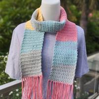 Gambar Syal rajut wanita bunga handmade dari Aluna's Closet undefined 2 Tokopedia